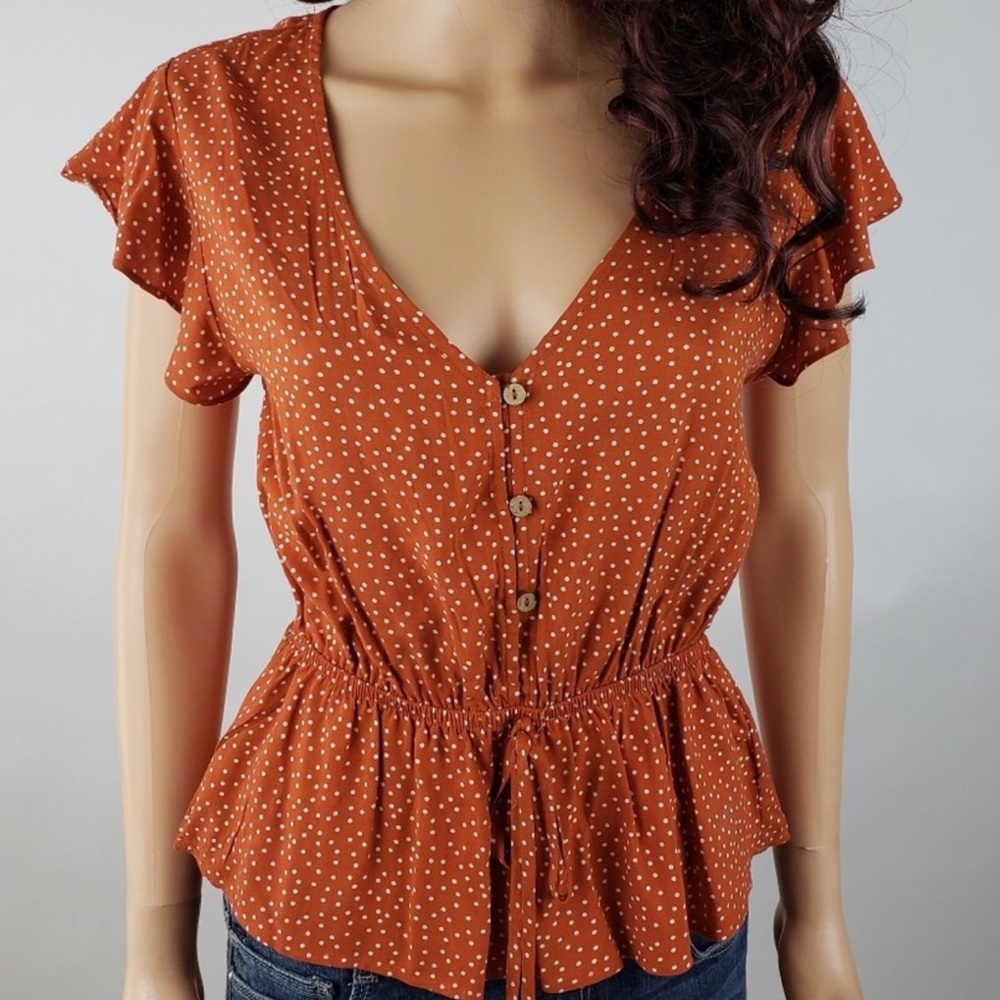 Crop Top Flounce Top